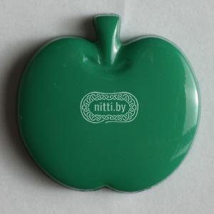 Пуговица пластиковая в форме Яблока зеленого цвета на ножке Dill 14 мм 
