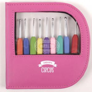 Набор крючков алюминиевых с пластиковой ручкой (2,0 - 6,0 мм) DROPS Pro Circus