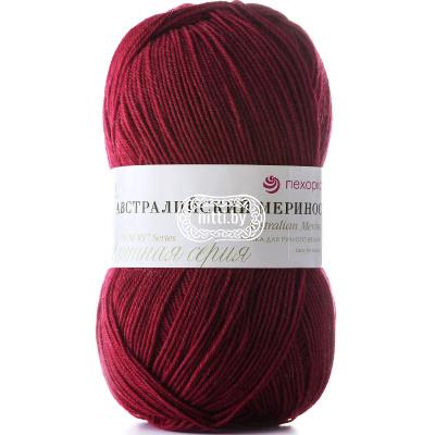 Пряжа Пехорка Австралийский меринос (07-Бордо)