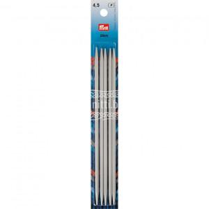 Спицы чулочные алюминиевые с острием на обоих концах Prym 4,5 мм / 20 см