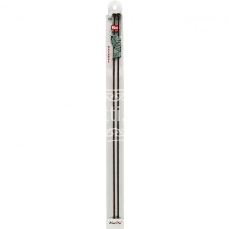 Спицы прямые деревянные с наконечниками Prym 2,5 мм / 40 см