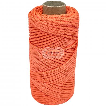 Шнур плетеный полипропиленовый 2мм, 50м, оранжевый