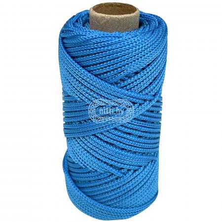 Шнур плетеный полипропиленовый 2мм, 50м, голубой