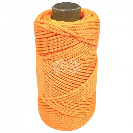 Шнур плетеный полипропиленовый 2мм, 50м, желтый
