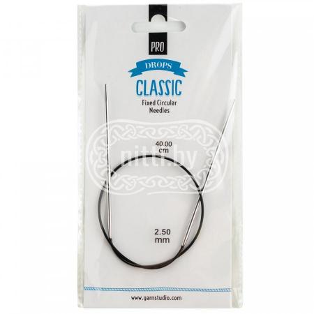Спицы круговые латунные DROPS Pro Classic 2,5 мм / 40 см