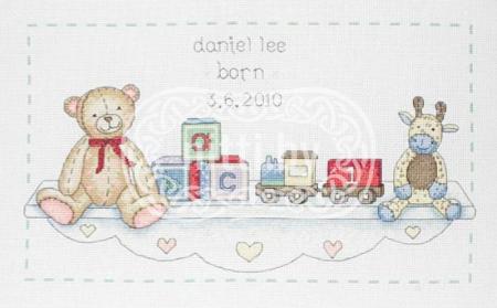 Набор для вышивания Anchor - The Toy Shelf Birth (sampler) 