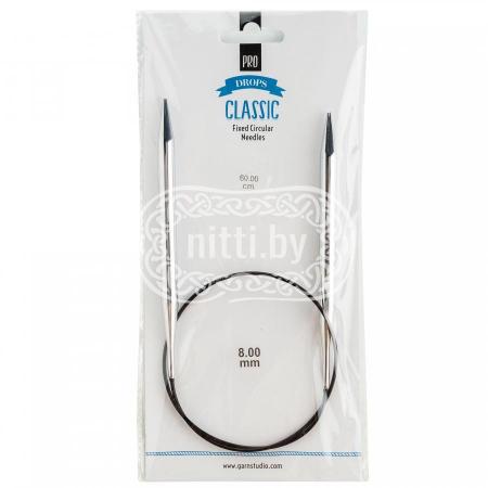 Спицы круговые латунные DROPS Pro Classic 8,0 мм / 60 см