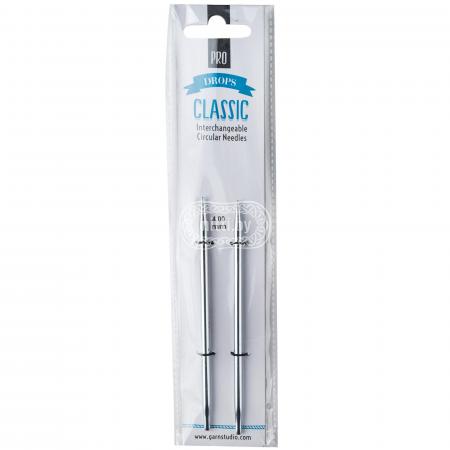 Спицы латунные съёмные DROPS Pro Classic 4,0 мм / 11,5 см