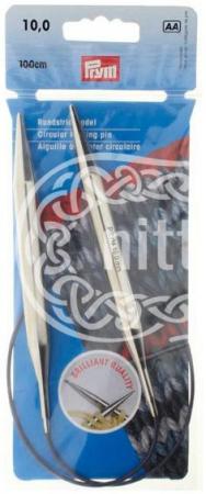 Спицы круговые латунные Prym 10 мм / 100 см