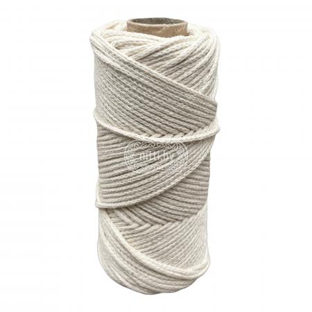 Шнур плетеный хлопковый 2мм, 50м
